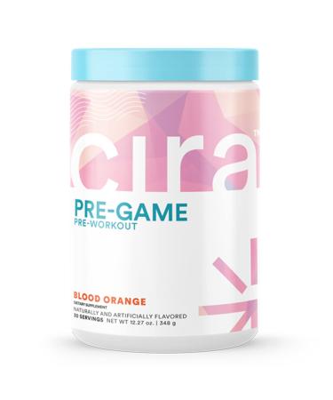 Pre-Game Pre Workout Powder for Women - Preworkout Energy Supplement for Nitric Oxide Boosting, Endurance, Focus, and Strength - 30 Servings, Blood Orange