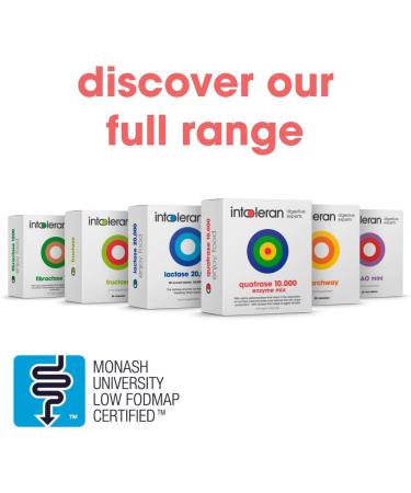 Intoleran Lactase Digestive Enzyme Drops - 0.47 FL Oz (14ml) | Liquid Lactase Enzyme for Lactose Intolerance | Makes Dairy Lactose-Free | Lactose-Free Cooking & Baking | Pure and Vegan | Low FODMAP - Buy Online on GoSupps.com