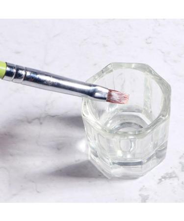 PATKAW Mini Dappen Dish for Nail Acrylic Powder Nail Dappen Dish Glass Nail Dish Cup Nail Liquid Holder Manicure Nail Cup with Metal Lid - Buy Online on GoSupps.com