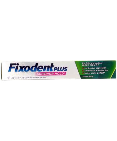 Fixodent Plus Denture Adhesive Cream Scope Flavor 2 oz - Pack of 3 | Long-lasting hold and fresh breath - Buy Online on GoSupps.com