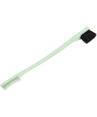 Qukaim Brow Brush Eyebrow Brush Double Head Wheat Makeup Beauty Tools for Eyelash Comb and Brow Green - Buy Online on GoSupps.com