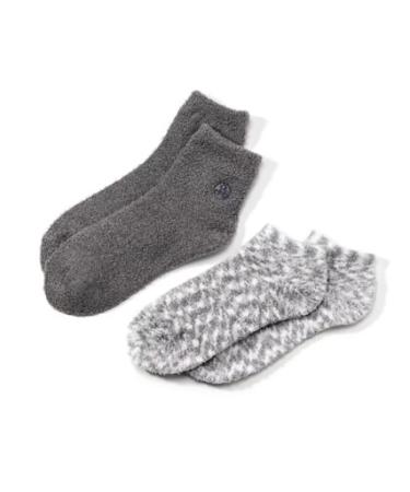 Earth Therapeutics Aloe Vera Socks - Moisturizing Treatment for Dry Feet, Cracked Heels, Calluses, Rough Skin - Grey/Confetti Gray - Buy Online on GoSupps.com