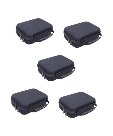 Beaupretty 5st storage bag for hair clipper suitcase for electronic accessories light men bag beard cutter organizer travel razor cover face knife holder man Eva