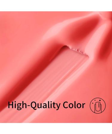 Coral Orange Gel Nail Polish - 0.54 Fl Oz UV/LED Soak Off - Perfect for Autumn & Winter - Buy Online on GoSupps.com