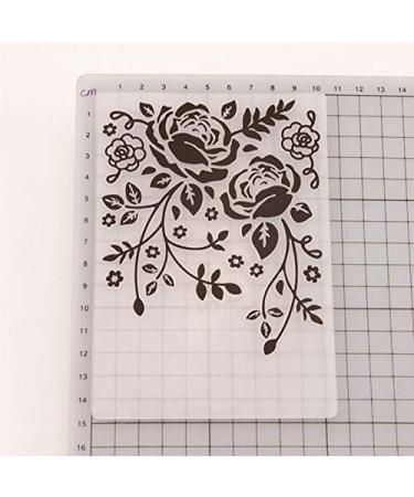 Joyful Home 1PC Rose Leaves Background Embossing Folder - DIY Floral Card Making Scrapbooking Mold - Buy Online on GoSupps.com