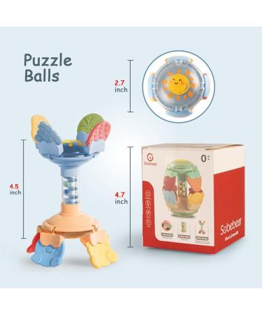 Inbeby Teething Toys for Baby | 8 Multi-Shape Texture Teethers | 2 in 1 Rattle & Silicone Teether | Soothes Sore Gums | Infant Boy Girl 0-12 Months - Buy Online on GoSupps.com