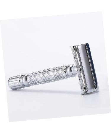Minkissy Manual Hairdressing Razor for Men - Chrome-Plated Double-Sided Shaver & Holder | Premium Alloy Design | Ideal for Precision Shaving - Buy Online on GoSupps.com