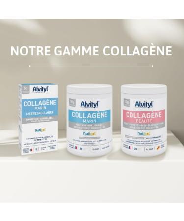 Alvityl Collag ne Marin ingr dient - Collag ne hydrolys de Type 1 et 3 - Vitamine C - Peau cheveux ongles articulations muscles os - Hautement assimilable -10g de Collag ne - 210 gr Sans saveur - Buy Online on GoSupps.com
