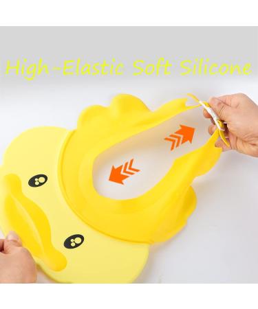 Adjustable Silicone Baby Shower Cap | Protects Eyes and Ears | for Infants, Toddlers, Kids | Yellow - Buy Online on GoSupps.com