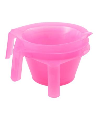 Lurrose 3pcs Hair Dye Bowl Mixing Bowl Kit DIY Hair Colouring Tool Hair Tint Dying Coloring Applicator for Salon Hairdressing Pink