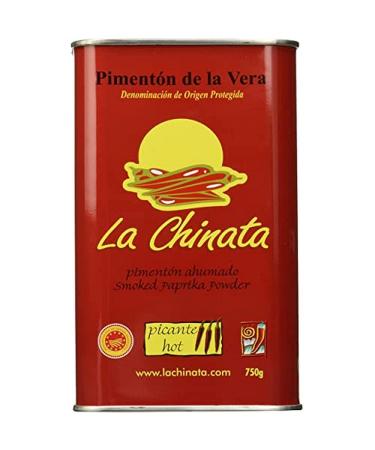 La Chinata Hot Smoked Paprika Powder Piment n Ahumado Picante 750g Tin