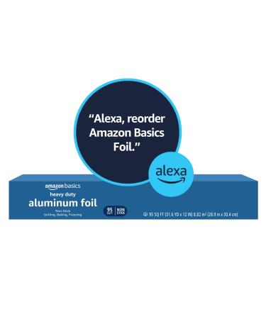 Amazon Basics Heavy Duty Non-Stick Foil - 95 Sq Ft | Convenient and Durable Cooking Essential - Buy Online on GoSupps.com
