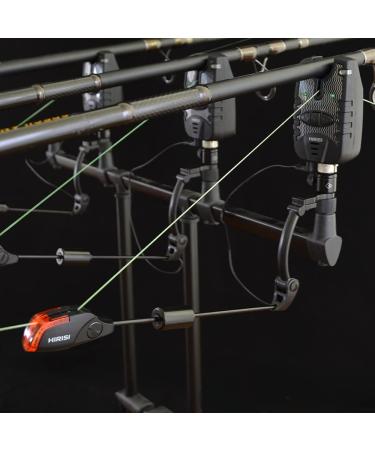 Hirisi Tackle Carp Fishing Swinger Set | LED Alarm & Bite Indicators in Red Yellow Blue Green | 4-Piece Case for International Shipping - Buy Online on GoSupps.com