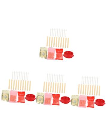 Frcolor 4 sentences Hartwachs-Kit for hair removal wax shell kit waxing beads for facial treatment kit for body hair removal wax warmer kit magic wax wax beans man different colors x 4 pieces 1 piece (1 Pack)
