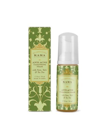 Kama Ayurveda Anti Acne Cleansing Foam 50ml - Best International Shipping for Clear Skin - Buy Online on GoSupps.com