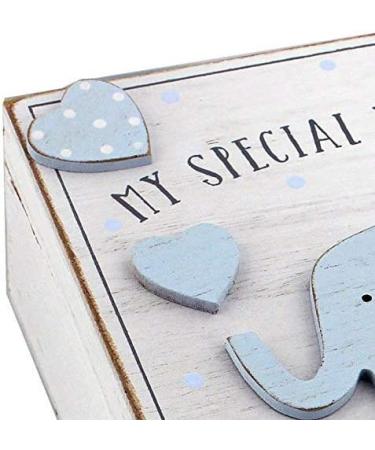 Oaktree Gifts Baby Boy Wooden Memories Keepsake Box Vintage Style - Buy Online on GoSupps.com