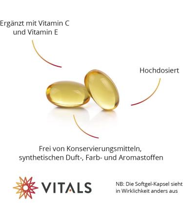 Buy Vitals Astamax 6mg Astaxanthin Softgels - Natural Algae-Based with Vitamin C & E | 60 Capsules | Astareal Expert Quality - Buy Online on GoSupps.com