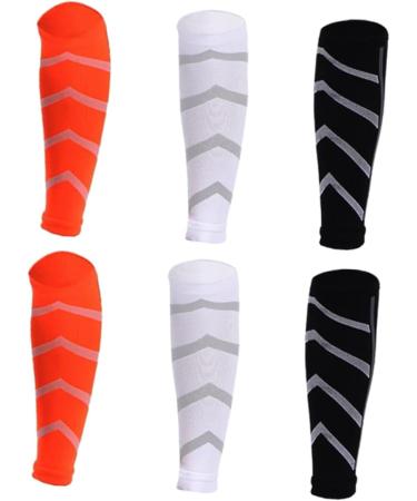 NOLITOY Calf Guard Socks - 9 Pairs Black Compression Leg Sleeves for Running & Protection - Buy Online on GoSupps.com