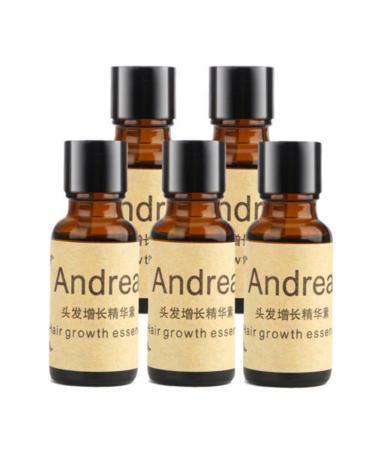 5 x 20ML Andrea Hair Growth Essence Hair Loss Stop Fast Hair Growth Products Regrow Scalp Treatments Ginger Genseng Raise Dense Hair Liquid For Damaged Hair Enhance Your Overall Hair Condition