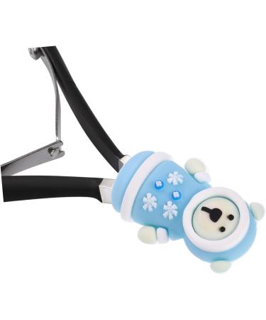 Manicure tools protect protective tent protective cap safety protection thread brush cutter nailing tool care cute scissors set fixed cover dead skin scissors silicone cover silica gel - Buy Online on GoSupps.com