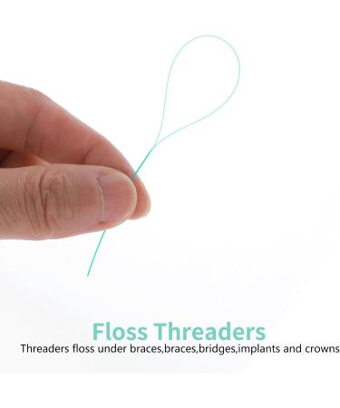 Sibba Dental Throat Picks - 100 Soft Gum Picks for Retainer & Bridge Care | Angled Tooth Cleaning Tools - Buy Online on GoSupps.com