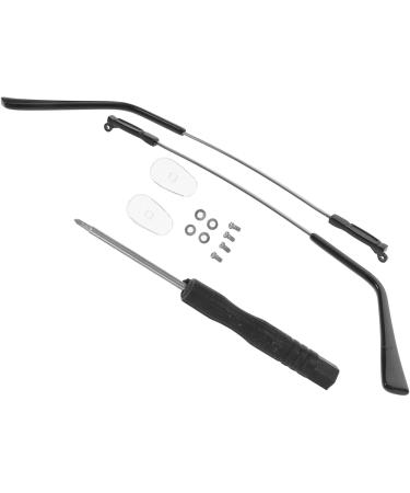 Tofficu Sunglasses Repair Set - 3 Pairs of Vintage Accessories for Arm Legs & Frame | Durable Metal Tubular Black 13.5x0.7cm - Buy Online on GoSupps.com