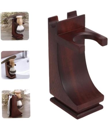 BEAHING Wooden Shaving Brush Stand & Razor Holder - Non-Slip Base for a Perfect Shave - Buy Online on GoSupps.com