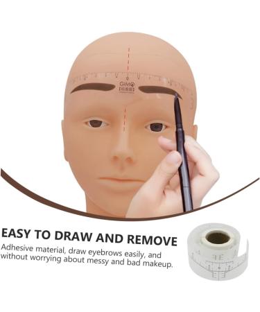 Housoutil 1 Roll Disposable Ruler Stickers Reusable Eyebrow Ruler Disposable Eyebrow Ruler Make up Tool - Buy Online on GoSupps.com