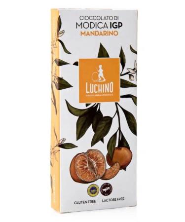 Il Tomolo Modica IGP Mandarin Chocolate Tablets - Gluten-Free - Lactose-Free - Luchino