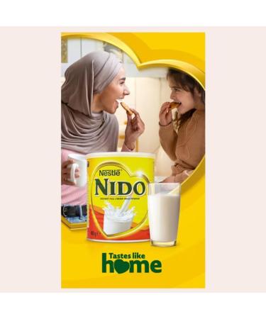 Nido Milk Powder Full Fat Whole Tea Coffee Whitener Dairy Drink Baking Cooking 400g Pack of 3 with Welari Thank You Card | (3pack) - Buy Online on GoSupps.com