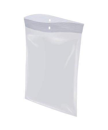 Deeb's 100 Count 6x9 inches Poly Baggies Clear Craft Resealable Plastic Baggy Zipper Bags 4Mil Heavy Duty 6" x 9"