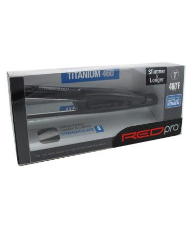 Kiss Products Red Pro Titanium Flat Iron 1 Inch 1 Pound