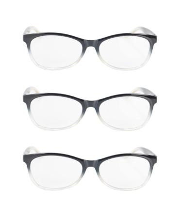 One Power Auto Focus Readers Blue Light Blocking Reading Glasses Vision Focus Auto Adjust Anti Glare Eyeglasses .5-2.5x Strength Pack of 3