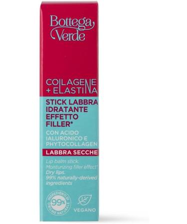  Bottega Verde Bottega Verde - Collagen-Elastine Lip Balm Moisturizing and Plumping Effect 5 ml with hyaluronic acid and phytocollagen nourishing and protective 99% natural vegan formula for dry lips - Buy Online on GoSupps.com