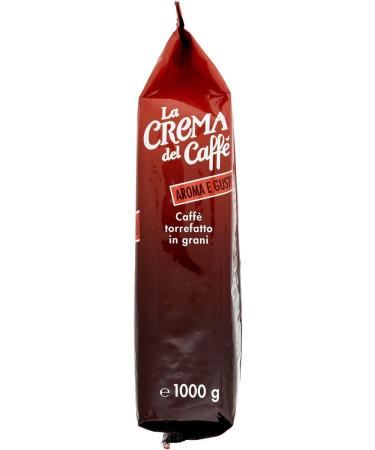 La Cr me Caf Aroma e Gusto Coffee Beans 1kg with Intense Aromas of Toasted Bread and Bitter Cocoa with Spicy Notes Mela - Buy Online on GoSupps.com