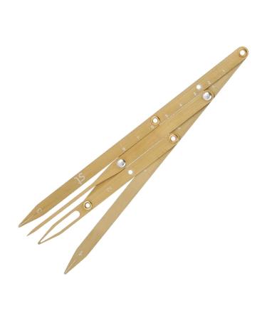 Stainless Steel Eyebrow Measurement Sliding Ruler - Durable Eyebrow Shaping Tool (Gold) - Buy Online on GoSupps.com