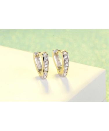Shop Browol Elegant V-Shaped Heart Rhinestone Earrings | Hypoallergenic 925 Sterling Silver Jewelry - Buy Online on GoSupps.com