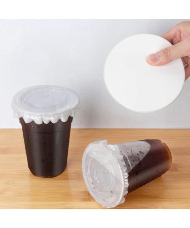 HEMOTON 500pcs Leak-Proof Sealing Paper Bottle Sealing Papers Coffee Strainer Paper Filter Paper Replacement Sealer Machine Disposable Cup Lid Sealer Filling Travel White Tea Cup re-usable 11.5X11.5X0.05CM - Buy Online on GoSupps.com