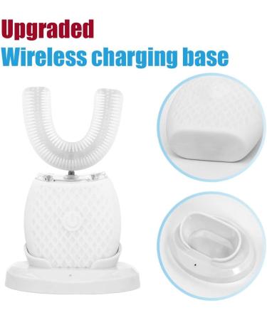 ENYOFLUR U-Shaped Automatic Toothbrush for Adults | 360 Cleaning | 30'' Timer | Wireless Charging | Travel & Home Use - Buy Online on GoSupps.com
