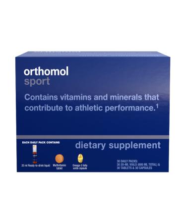 Orthomol Sport - micronutrients for sporting performance - with magnesium vitamin D and B12 - drinking ampoules/tablets/capsules 30 pcs daily portions 30 (1 Pack) - Buy Online on GoSupps.com