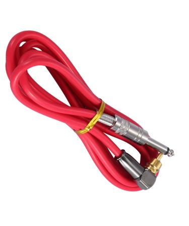 Power Supply Line with Silicone Alloy 90. Degree 1.85m Clamp Cable Red