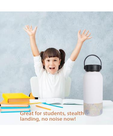 Flowers Transparent Silicone Sleeve for 12-24oz Wide Mouth Water Bottles - Compatible with Hydro Flask, Simple Modern, Stanley Tumbler - Flask Rubber Boot - Buy Online on GoSupps.com