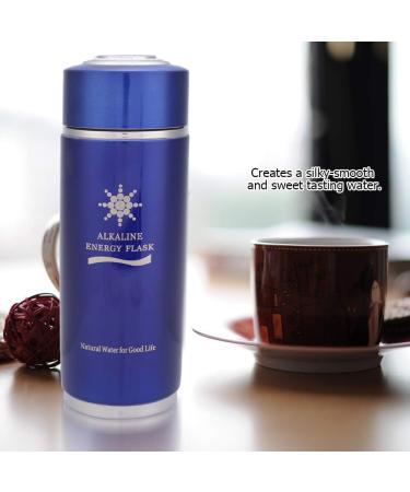 Bouteille D'eau Alcaline en Acier Inoxydable Flacon de Tasse D' quilibre nerg tique pour la sant (Bleu) - Buy Online on GoSupps.com