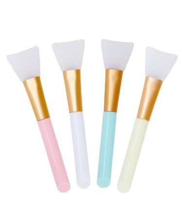 Face Mask Brush Silicone Mud Mask Brush Cosmetic Mask Brush for Eye Mask Serum or DIY 4 Pieces