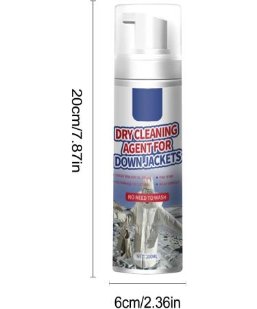 Dry Cleaning Foam Quick Cleaning Down Wear Detergent Dry Cleaning Sprays Down Jacket Wash- Foam-Type Fabric Cleaner for All Kinds of Fabric 200ml Nicything - Buy Online on GoSupps.com