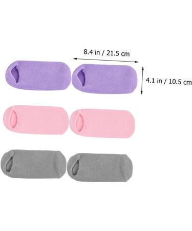 Healeved 6 Pairs Foot Gel Socks Care Products Vegetable Gel Ordinary Miss - Buy Online on GoSupps.com