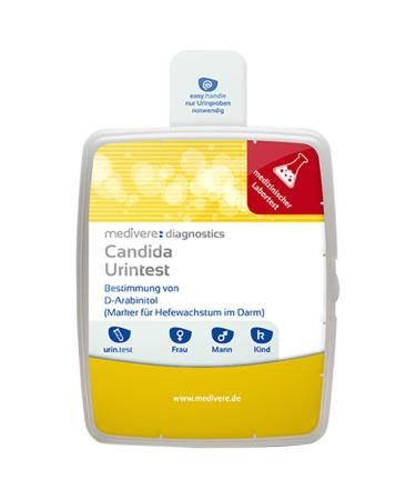 medivere Candida urine test - laboratory chemical analysis to determine D-arabinitol (marker for yeast growth in the intestine)