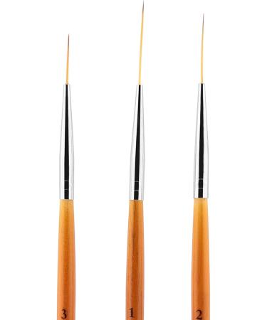 Functional Nail Brush for Dotting 3 Pieces Nail Art Pens Superfine Nail Art Brushes Fine Liner Detailing Brush Drawing Painting Pen Nail Dotting Tool - Buy Online on GoSupps.com