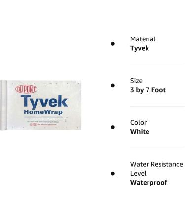 Campcovers 3x7 ft Tyvek Homewrap Sheet - Durable and Weatherproof - Buy Online on GoSupps.com