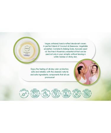 BeNat. VEGAN Artisanal Natural Deodorant Cream. Tea Tree & Rosemary. Simple Safe and Effective. Fewer all-natural ingredients that really work! VEGAN. Tea Tree & Rosemary - Buy Online on GoSupps.com